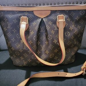 Louis Vuitton Classic Monogram Tote in Brown and Tan